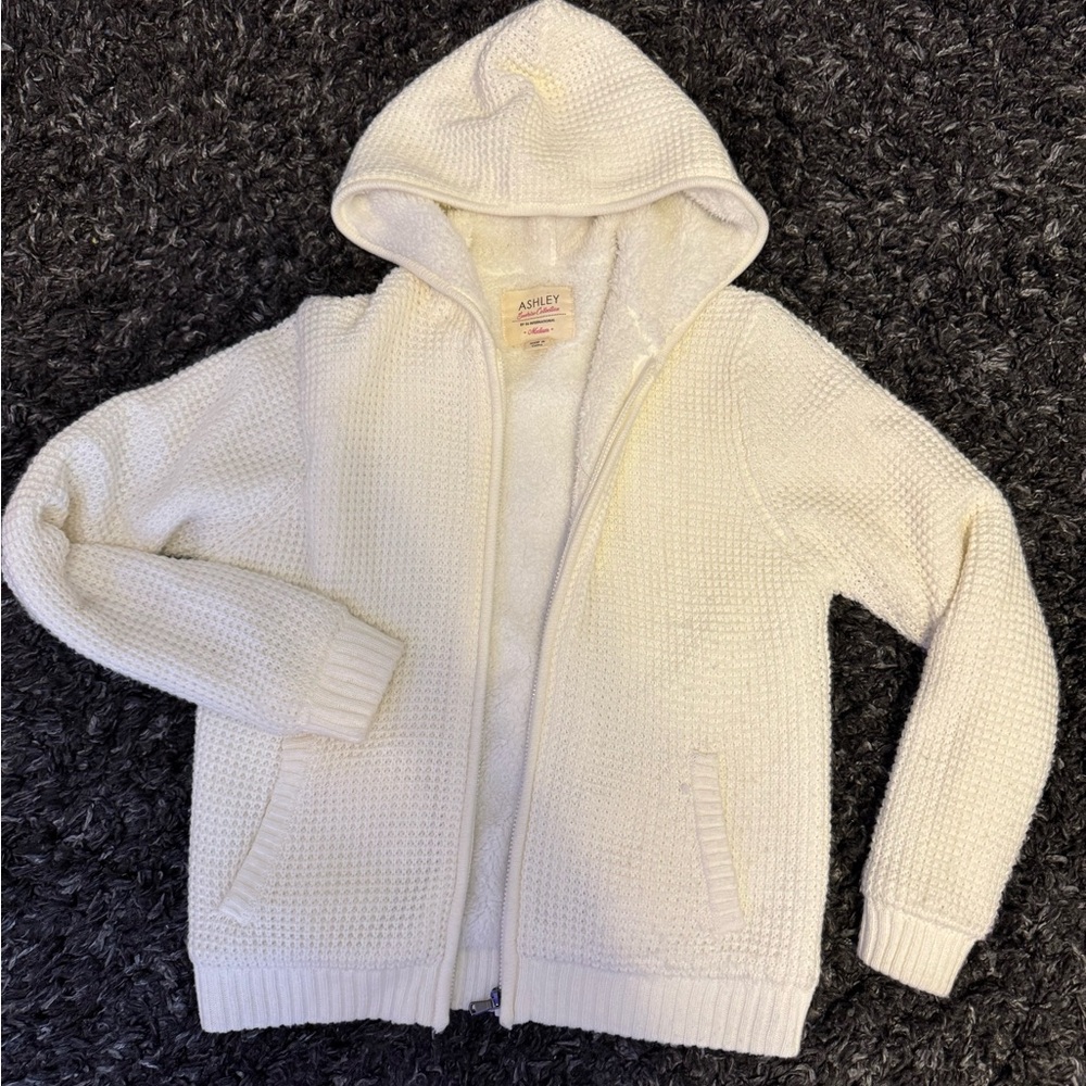 Ashley By 26 International Cream Fleece Jacket